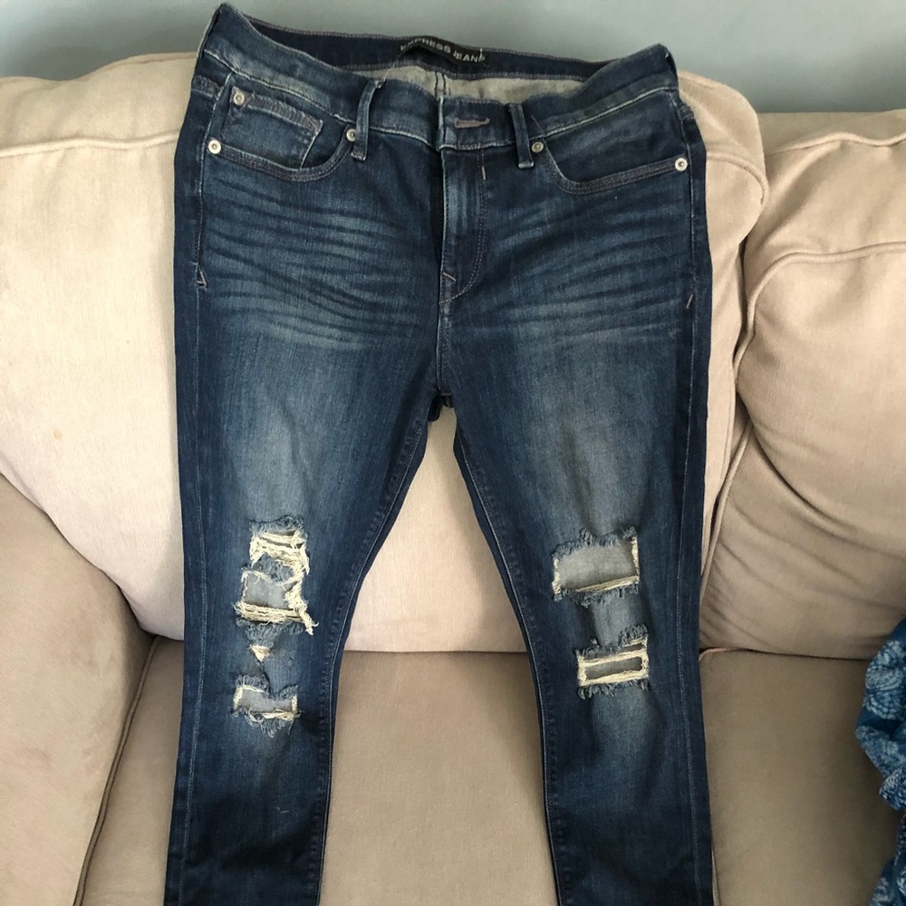 Express cropped jegging size 6r